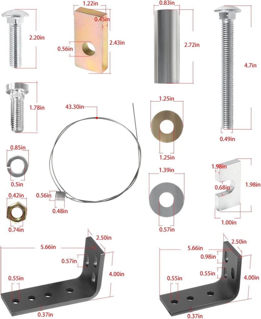 5th Wheel Hitch Installation Kit w/Hardware  Brackets Reinstallation of 30035, 58058, Replacement Part for Reese 30439 Fifth Wheel Installation(10-Bolt Design)