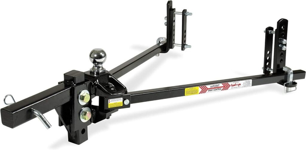 Equal-i-zer 4-point Sway Control Hitch, 90-00-1000, 10,000 Lbs Trailer Weight Rating, 1,000 Lbs Tongue Weight Rating, Weight Distribution Kit Includes Standard Hitch Shank, Ball NOT Included